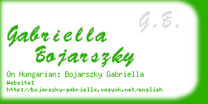 gabriella bojarszky business card